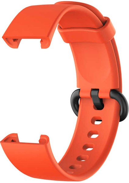 Redmi Watch Uyumlu (Renkli Soft Tasarım) Klasik Kordon Turuncu