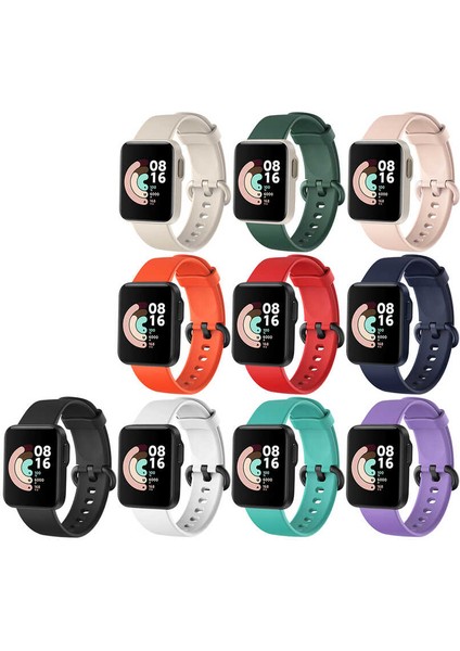 Redmi Watch Uyumlu (Renkli Soft Tasarım) Klasik Kordon Turuncu fiyatları