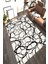 Kaymaz Taban Yıkanabilir Bitişik Geometrik Taş Desenli Halı 1