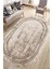 Kaymaz Taban Yıkanabilir Oval Çerçeve Motif Halı 1