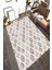 Kaymaz Taban Yıkanabilir Damla Motif Çiçek Desenli Halı 1
