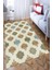 Kaymaz Taban Yıkanabilir Haki Motif Desenli Halı 1