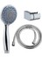 Gediz 4 Fonksiyonlu Duş Başlığı + L Mafsal + Duş Hortumu Duş Takımı 1