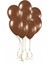 Kahverengi Balon Pastel Balon 100 Adet 1