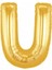 U Harf Folyo Balon Gold 100 cm (1 Metre) 1