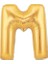 M Harf Folyo Balon Gold 100 cm (1 Metre) 1