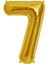 7 Rakam Folyo Balon Gold 100 cm (1 Metre) 1