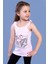 Toontoy Kız Çocuk Fırfır Detaylı Flamingo Kabartma Baskılı Atlet 1