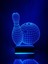 Bowlıng 3D 16 Renk Dekoratif Lamba 2