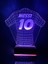 Futbol Sevenlere Hediye Tasarım 3D LED Forma Gece Lambası 2