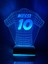 Futbol Sevenlere Hediye Tasarım 3D LED Forma Gece Lambası 3