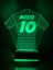 Futbol Sevenlere Hediye Tasarım 3D LED Forma Gece Lambası 4