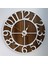 Ferforje Duvar Saati Otantik 7612 W Beyaz Ceviz 76 cm 3 Boyutlu 1