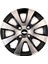 Chevrolet Aveo 15'' Inç Gri - Siyah 4lü Set Jant Kapağı Çelik Jant Görünümlü 1