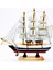 Dekoratif 24 cm Ahşap Yelkenli Gemi Maketi SL024 1