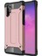 Caseworld Samsung Galaxy Note 10 Plus Kapak Çift Katmanlı Zırh Tank Kılıf - Rose Gold 1