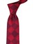 Kırmızı Motif Desen Mendilli Klasik Kravat KK9520 1