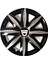 dacia Nova 15'' Inç Gri - Siyah 4lü Set Jant Kapağı Çelik Görünümlü 1