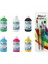 Tempera Süper Yıkanabilir Guaj - Sulu Boya Seti 6 Renk x 250 ml + Fırça Seti 4'lü 1