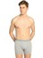 Likralı Elastan Gri Erkek Boxer *12'li Set + Kalem Parfüm + Lif 1