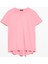 3471 Bisiklet Yaka Basic T-Shirt-Açık Pembe 1