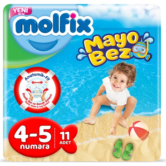 Molfix Mayo Bebek Bezi 4-5 Beden 11 Adet 9-15 kg