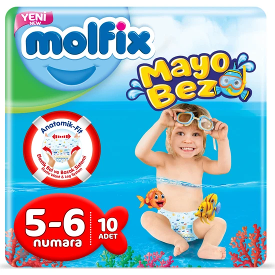 Molfix Mayo Bebek Bezi 5-6 Beden 10 Adet 14+ kg