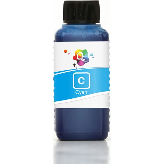 Qc Canon Maxify MB2155 Yazıcı Uyumlu Kartuş Mürekkebi Pro Serisi 100ML C Pigment Mavi