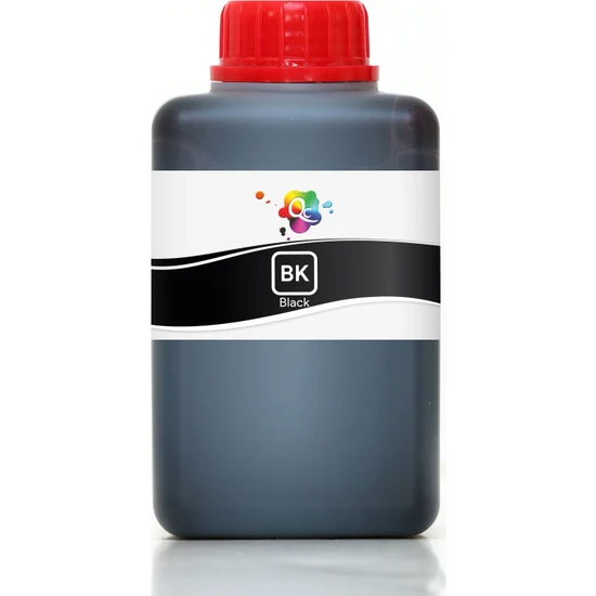 Qc Canon Bjc 4400 Yazıcı Uyumlu Kartuş Mürekkebi Pro Serisi 500ML Bk Dye Siyah