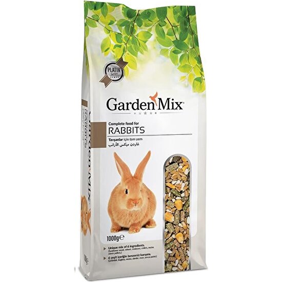 Garden Mix Platin Tavşan Yemi 1 kg x 5 Adet