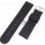 onlinekordon Online Kordon Düz Siyah 22MM Silikon Saat Kordonu