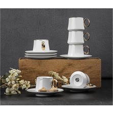 Taç Tulip Kahve Fincan Seti Gold