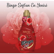 Bingo Konsantre Yumuşatıcı 1440 ml Aşkla Gül 4'lü Ekonomi Paketi