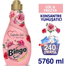 Bingo Konsantre Yumuşatıcı 1440 ml Şefkatle Gül 4'lü Ekonomi Paketi