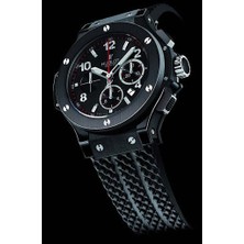 Hublot Bigbang Siyah Silikon Saat Kordonu