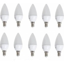 Cata 10'lu 7W LED Mum  Avize Ampulü Buji Ampul Günışığı