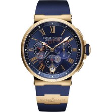 Ulysse Nardin Marine Lacivert Silikon Saat Kordonu