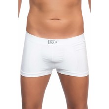 C&city C12102 Dikişsiz Erkek Boxer Beyaz