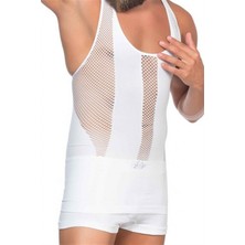 C&city C11009 Fantezi Erkek Atlet Korse Beyaz