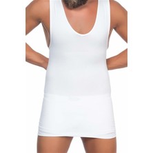 C&city C11003 Erkek Atlet Korse Beyaz