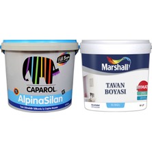 Filli Boya Alpina Silan Tam Silinebilir - Silikonlu - 2.5lt = 3.5kg - Marshall Tavan Boyası 2.1lt = 3.5kg