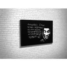 Tablo 360 Guy Fawkes Kanvas Tablo