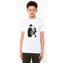 Leon & Mathilda Sevginin Gücü The Baskılı Unisex Çocuk Beyaz T-Shirt