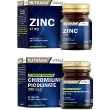 Çinko Takviyesi 15 Mg 100 Tablet + Krom Minerali Içeren Gıda Takviyesi 90 Tablet