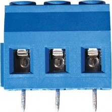 Arduino 3 Lü Klemens No: 0 5,08 mm 3 Pin Baskı Devre Klemensi-Mavi Renk