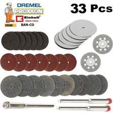 Depolife Gravür Kalıpçı Makinaları Için Taşlama Kesme Zımparalama Disk Seti Elmas Metal Plastik Ahşap 33 Pcs