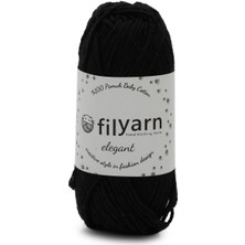 Filyarn Siyah Baby Cotton Elegant Örgü Ipi Amigurumi Ipi Punch Örgü Ipi Oeko-Tex Startdart 100 - 25 gr