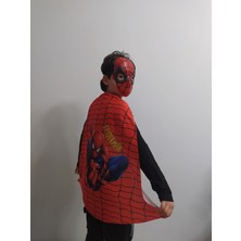TUYTUK Spiderman Örümcek Adam Kostümü Pelerin & Maskesi