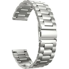  Apsuwa Huawei Watch Gt Sport 46MM Uyumlu Kordon Metal Paslanmaz Çelik Saat Kordonu 22/K04--GÜMÜŞ