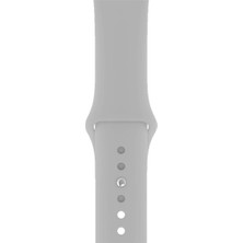 Apsuwa  Apsuwa Apple Watch Nike 6 40MM Uyumlu Kordon Mat Jel Silikon Saat Kordonu 40/bb--Gri